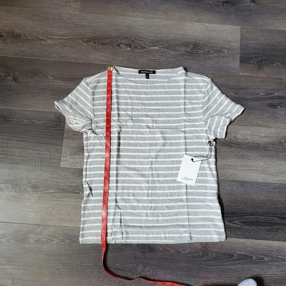 HYE PARK and LUNE Supersoft Gray & White  T-Shirt - Picture 8 of 12